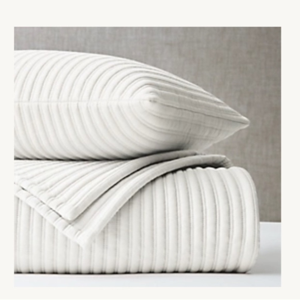 Restoration Hardware stitch quilt